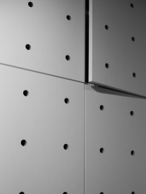 An image of white sound proofing panels for the wall and roof.