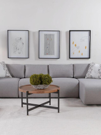 Comfy couch with neutral colours